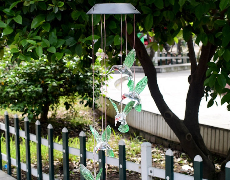 Color Changing Solar Power Wind Chime