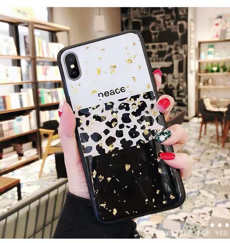 Leopard print color phone case