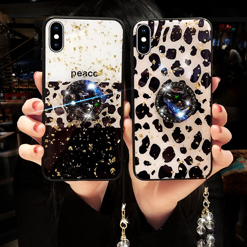 Leopard print color phone case