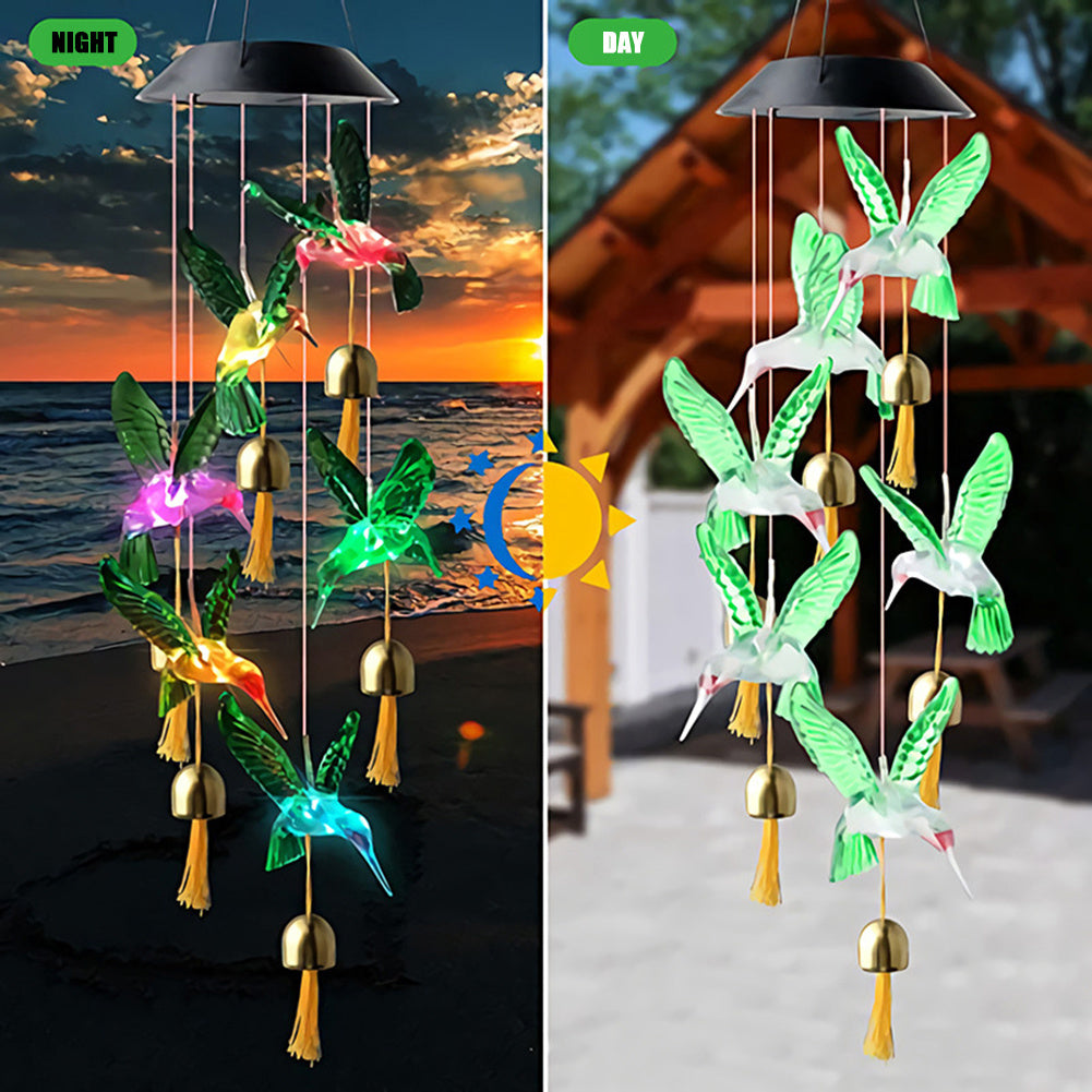 Color Changing Solar Power Wind Chime