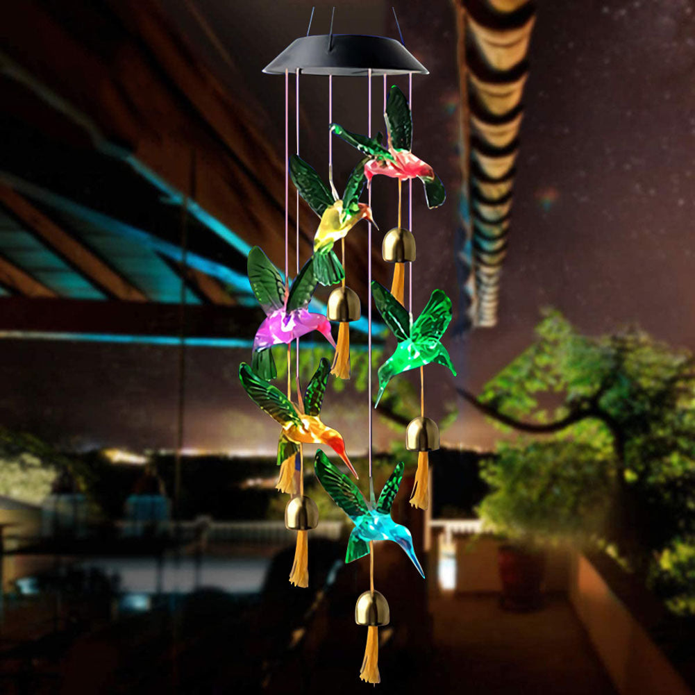 Color Changing Solar Power Wind Chime