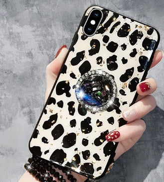 Leopard print color phone case