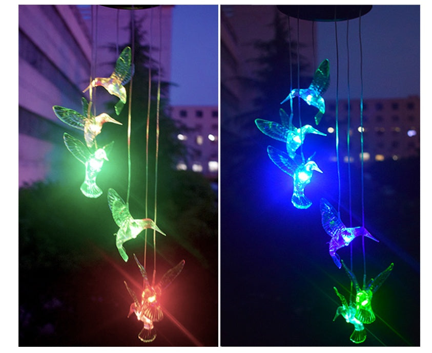 Color Changing Solar Power Wind Chime