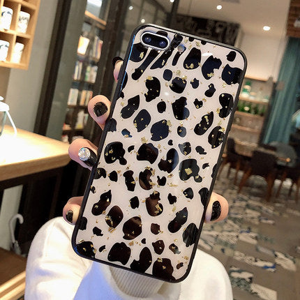 Leopard print color phone case