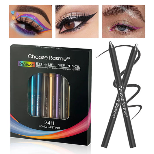 12 Colors Set Glitter & Shimmer Eyeliner Stick Pack