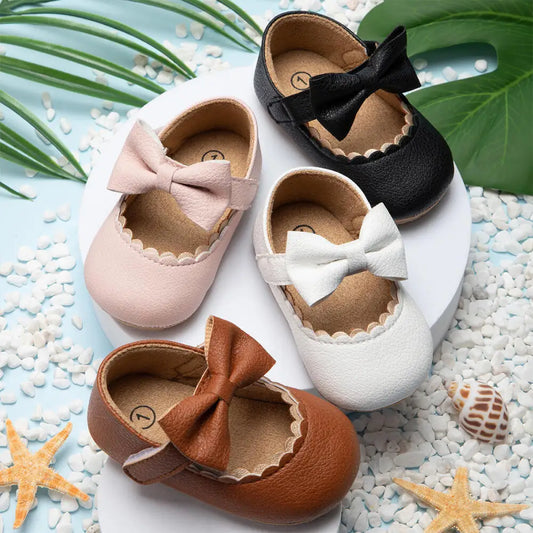 Retro New Newborn Baby Shoes Anti-slip Soft Rubber Bottom