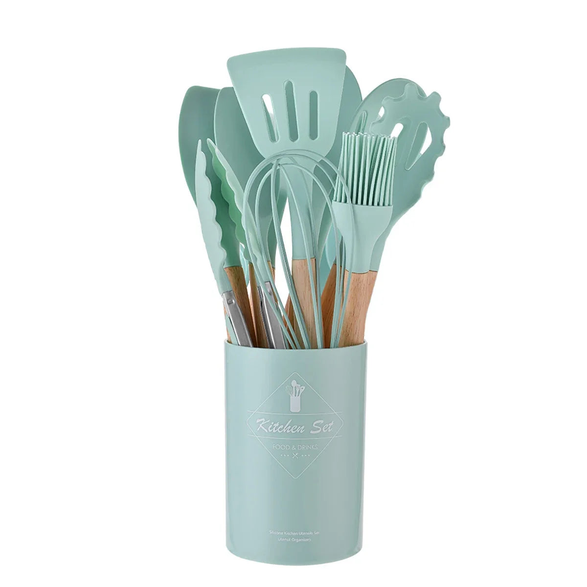 12Pcs/Set Silicone Kitchen Utensils