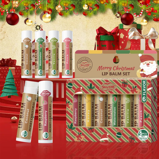 Christmas gift 6PCS/box lip balm set