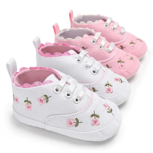 Meckior Newborn Baby Girl Casual Canvas Shoes