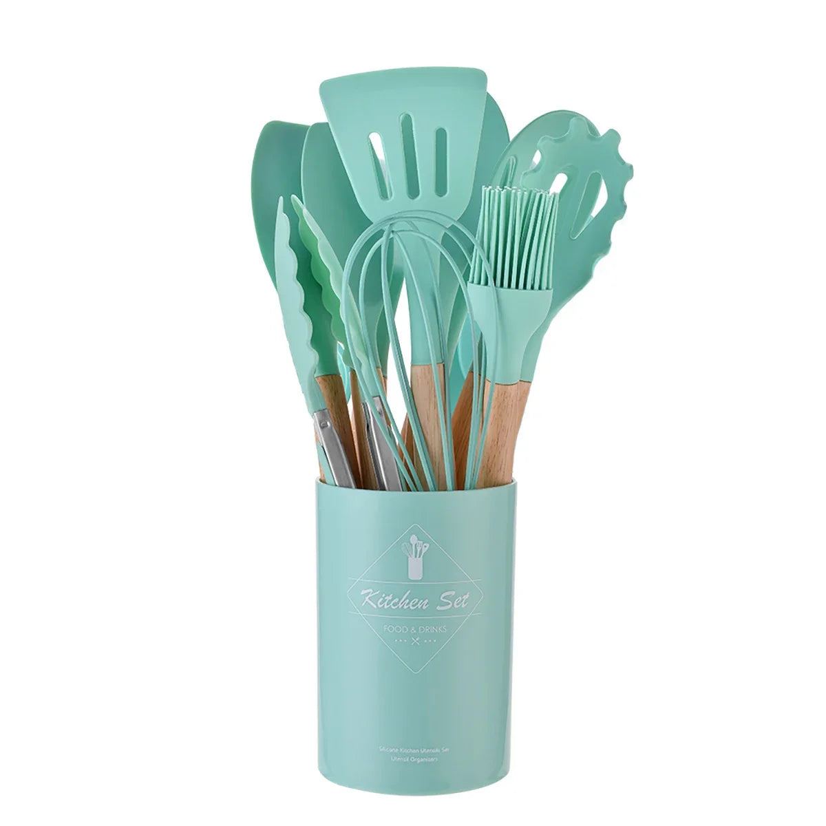 12Pcs/Set Silicone Kitchen Utensils