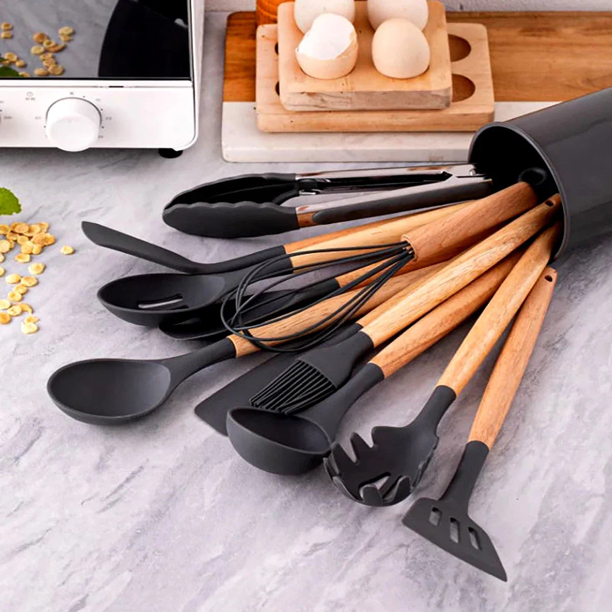 12Pcs/Set Silicone Kitchen Utensils