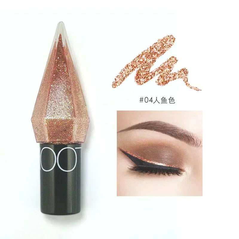 Diamond Shiny Eye Liners Waterproof Silver Rose Gold